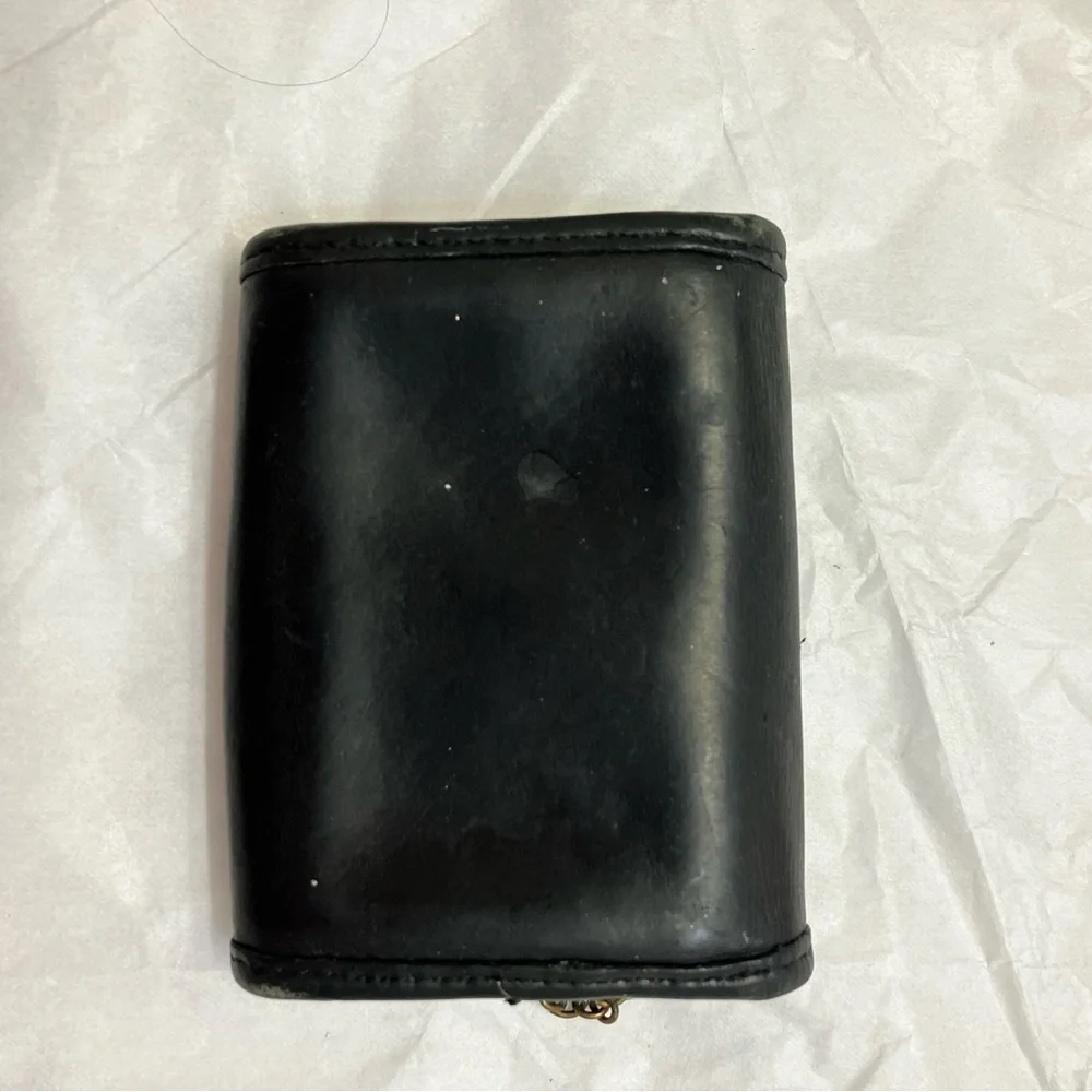 Coach vintage black leather Multifunction Wallet Cardholder
